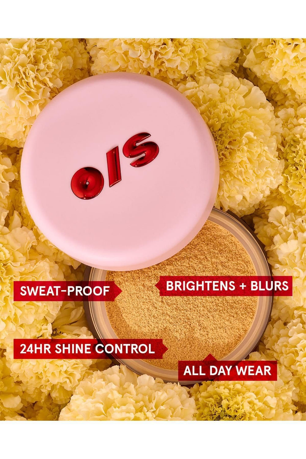 One Size Ultimate Blurring Setting Powder gluten-free tag signals skin friendly formula.