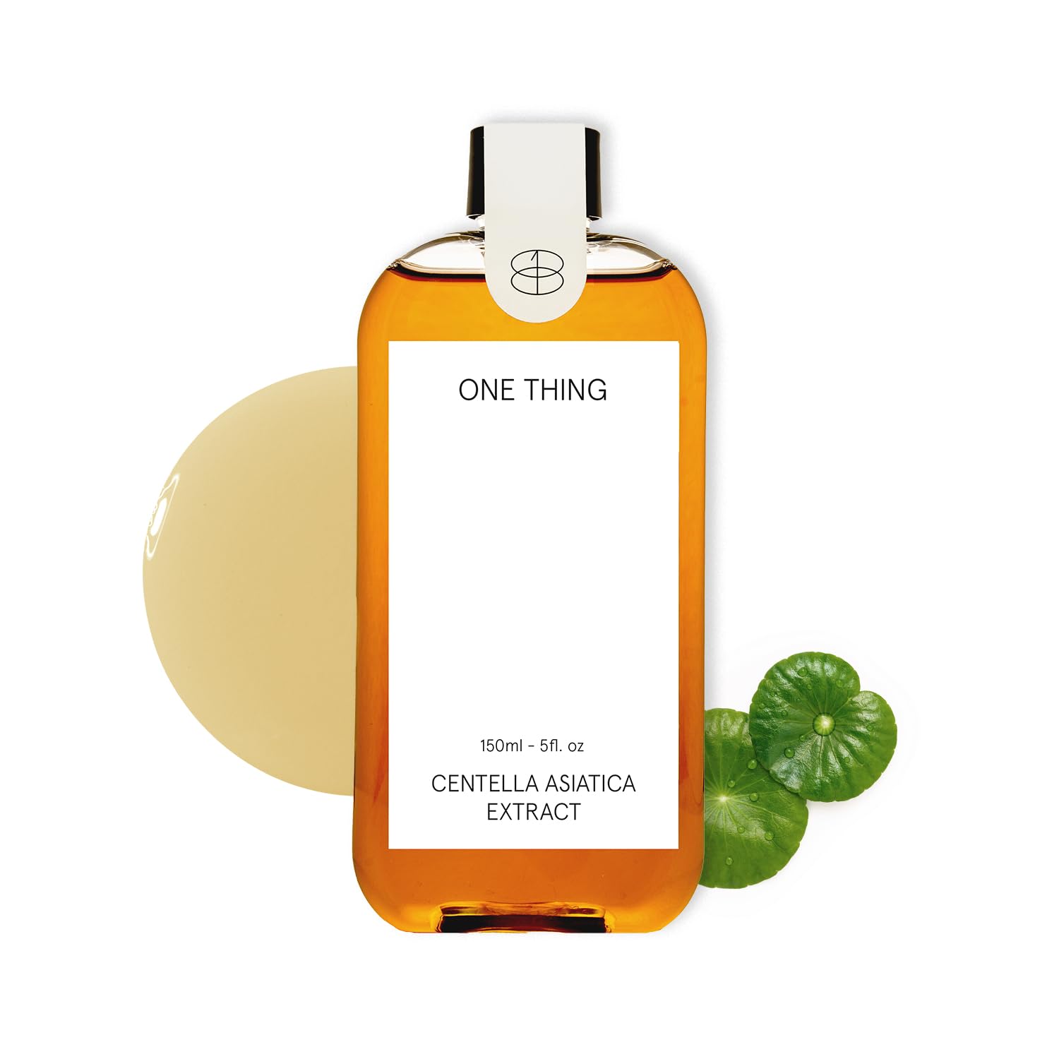 ONE THING Centella Toner bottle closeup shows soothing hydration for sensitive skin.