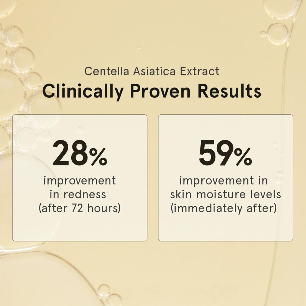 ONE THING Centella Toner bottle pour demonstrates instant calm during quick skincare moments.