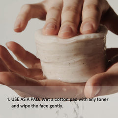 Double-sided soft, lint-free ONE THING pads enhance surface cleansing without fibers shedding.