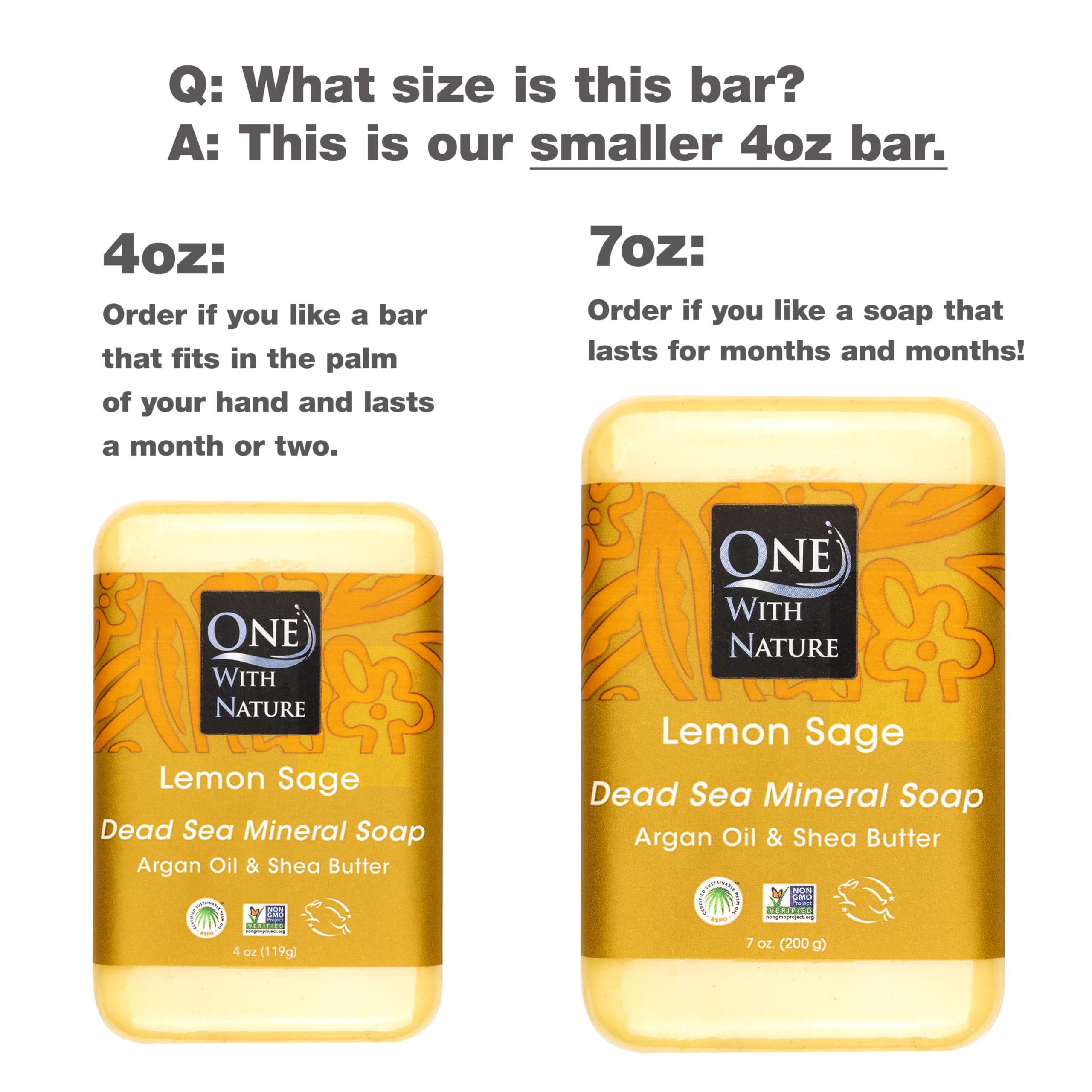 One With Nature Dead Sea Salt Lemon Sage Soap closeup revealing mineral-rich texture