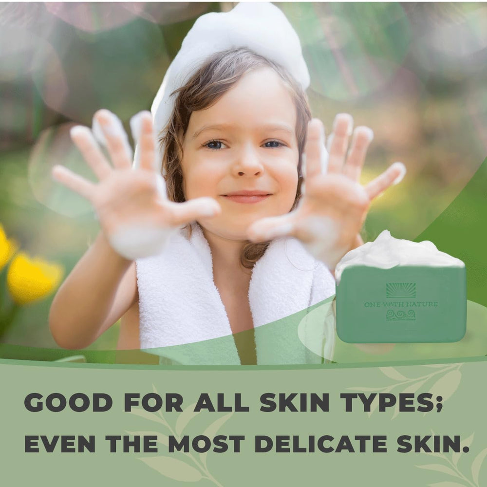 One With Nature eucalyptus soap 7oz 3-pack natural ingredients—shea butter and argan oil boost moisture.