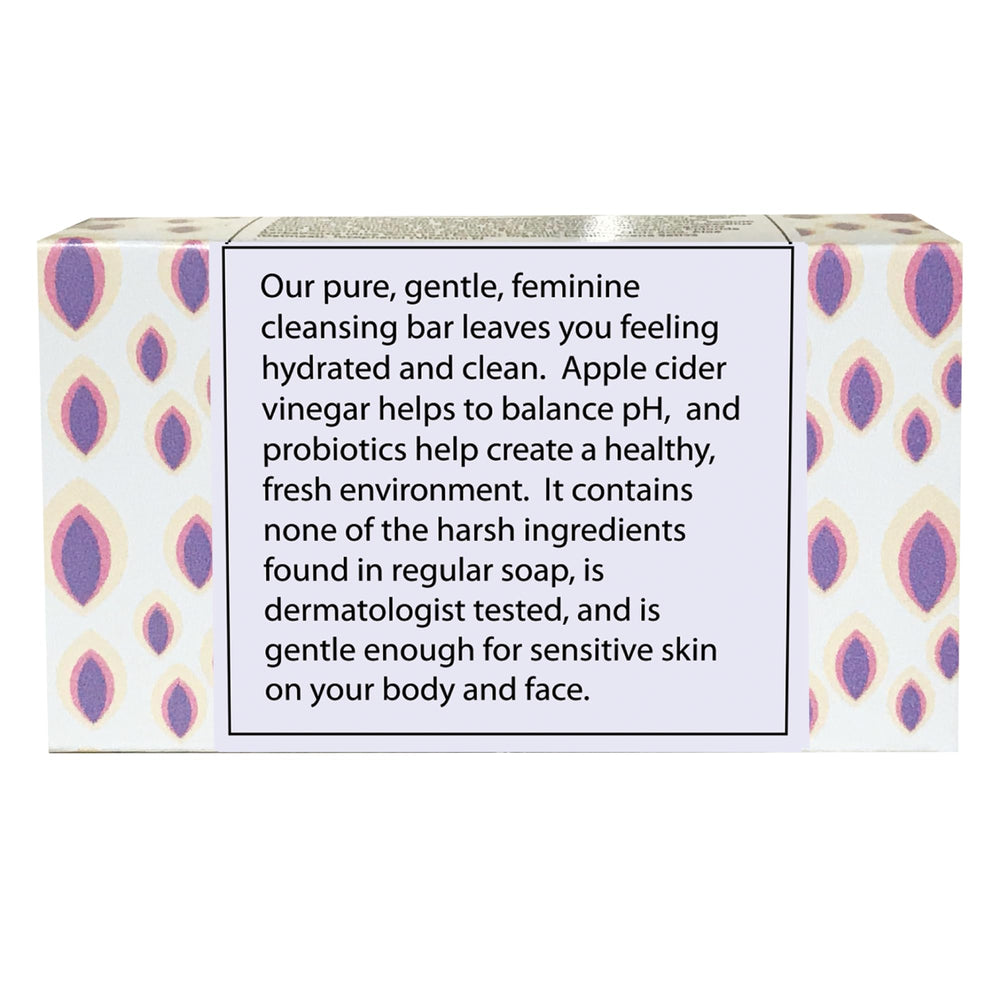One With Nature Feminine Cleansing Bar eco packaging highlights no-plastic solution
