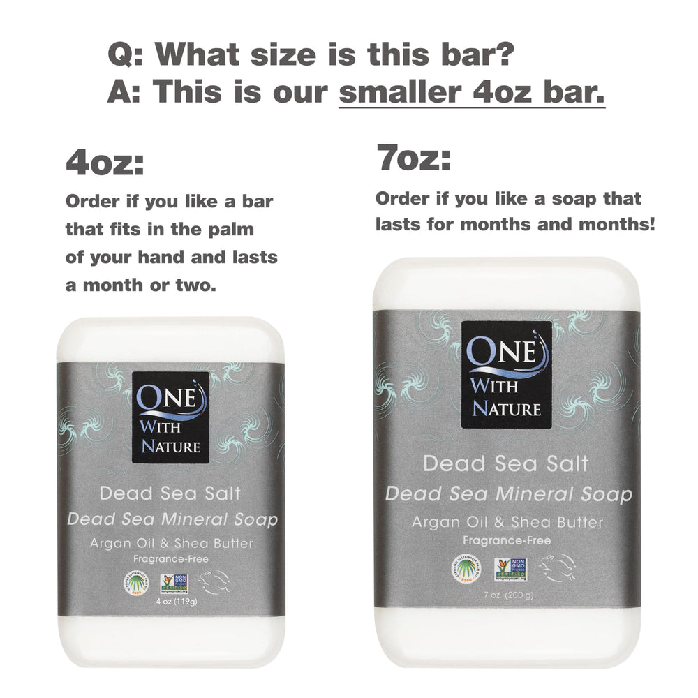 One With Nature Jabon sin fragancia textura suave para piel sensible.