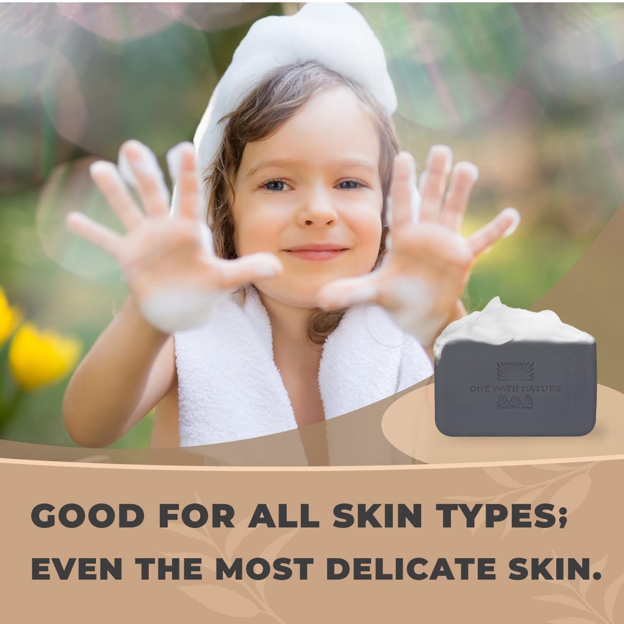One With Nature eco-friendly packaging showcases sustainable skincare commitment