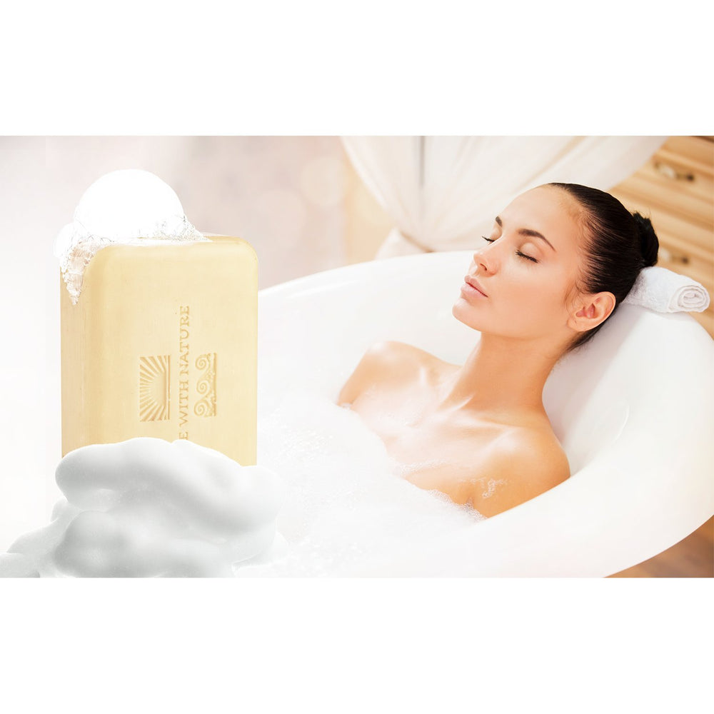 One With Nature Shea Butter Dead Sea Mineral Soap pack from Jordan highlighting Dead Sea minerals
