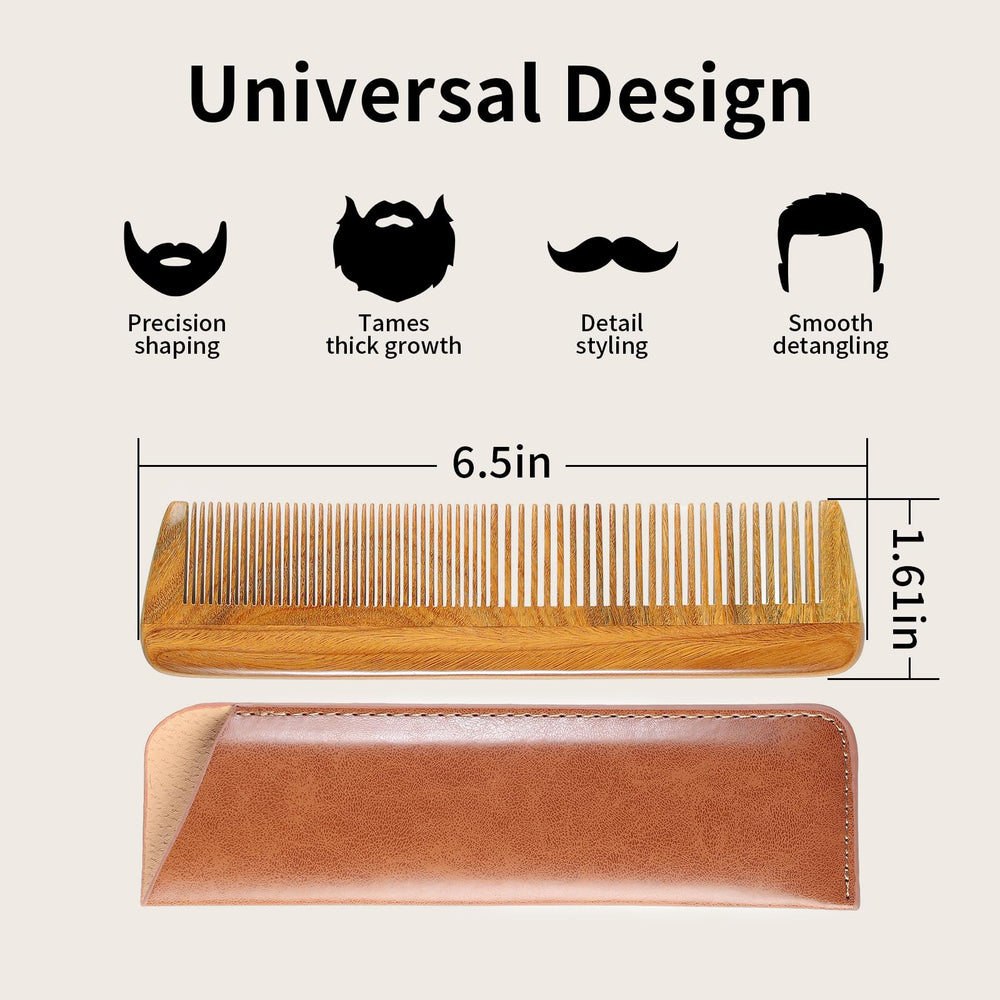 Onedor green sandalwood comb hair-styling close-up for gentle anti-static grooming