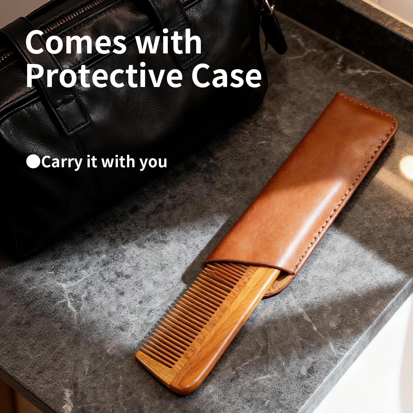 Onedor sandalwood grain detail highlighting natural texture