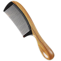 Onedor sandalwood-handle closeup with warm grain for smooth styling.