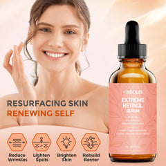 +1HEROLABS retinol serum packaging front highlights two-pack value for ongoing glow.