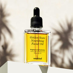 Onekind Golden State Rosehip oil focus for antioxidant nourishment and glow.