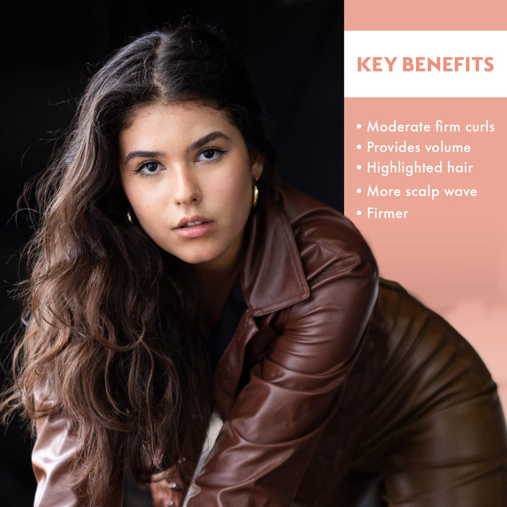 One 'N Only hair before-after shows shiny, hydrated curls.