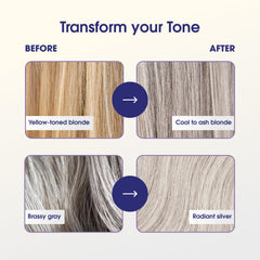 One 'N Only Shiny Silver Purple Shampoo lather closeup highlighting creamy conditioning texture.