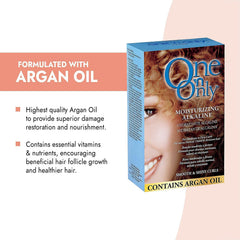 One 'N Only waving lotion application shows soft, defined curls.