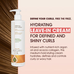 One 'N Only Defining Curl Cream anti-frizz on curls with soft shine.
