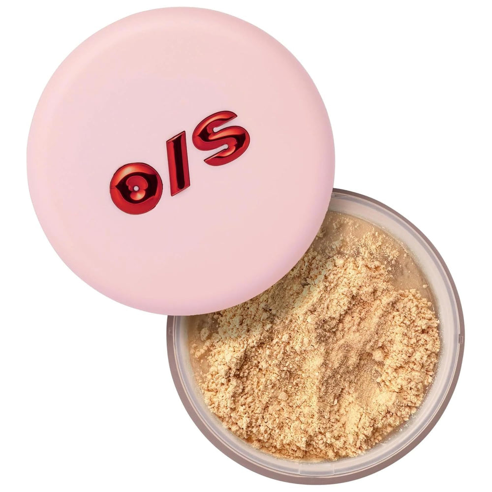 One Size Patrick Starrr Ultimate Blurring Powder Sweet Honey compact for on-the-go shine control.