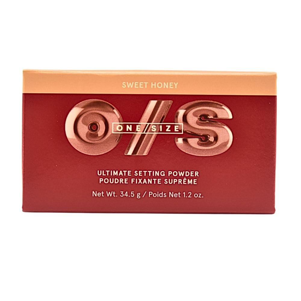 One/Size Ultimate Setting Powder texture close-up showing soft-focus particles for blurring
