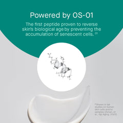 OneSkin Face OS-01 closeup-texture showing smooth gel-cream consistency.