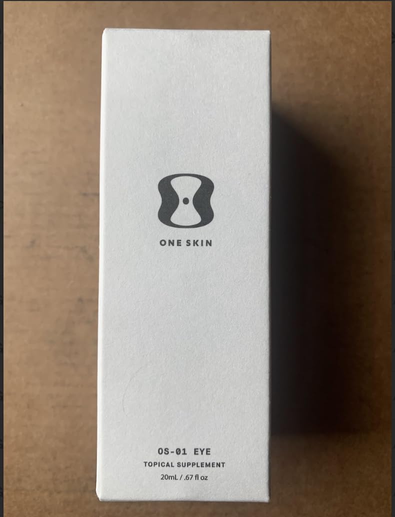OneSkin OS-01 Eye packaging shows eco-friendly refill-ready design.