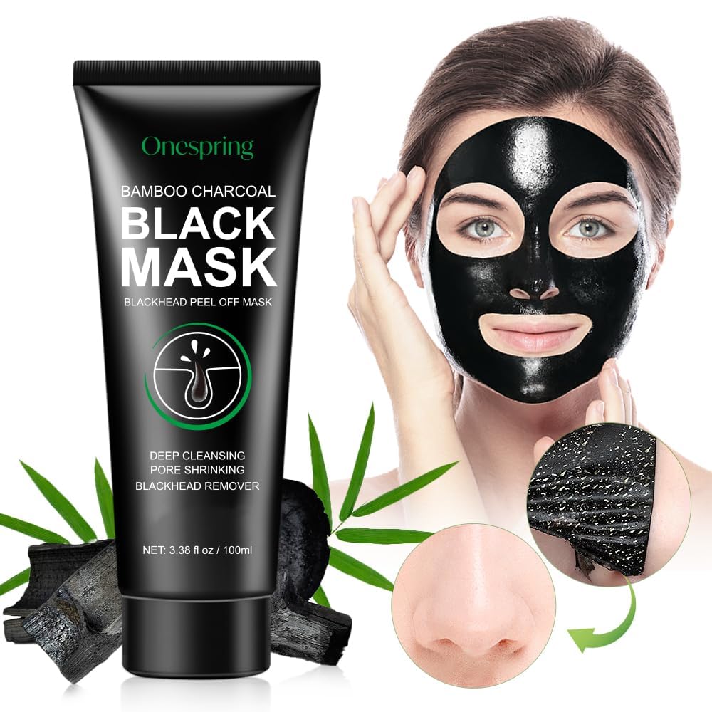 Onespring Blackhead Remover Mask ingredients feature Vitamin E and bamboo charcoal.