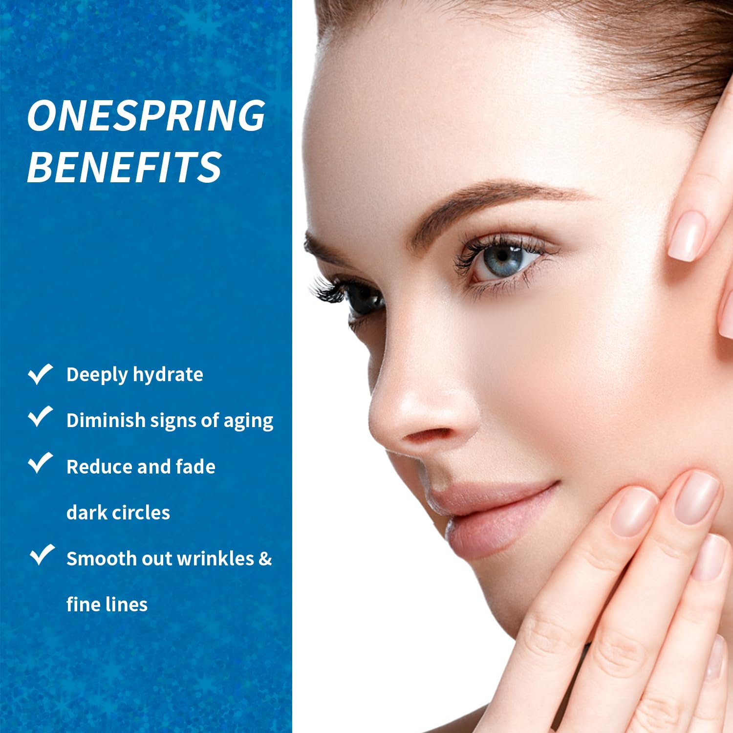 Onespring Eye Gel Pads ingredient blend with pearl extract and plant extracts