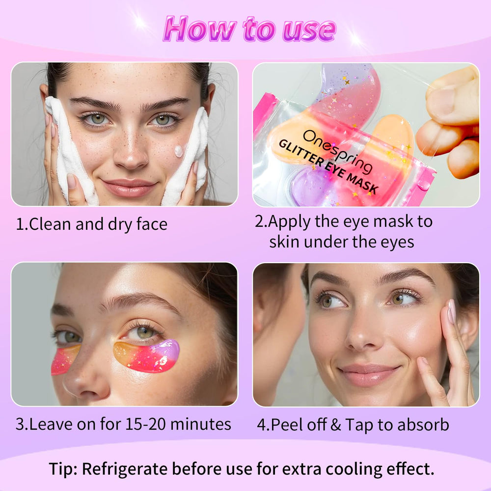 Onespring Eye Masks gift-pink-packaging suggests a premium present for skincare lovers.