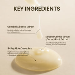 ONGREDIENTS Skin Barrier Calming Lotion packaging close-up highlights gentle clean formula.