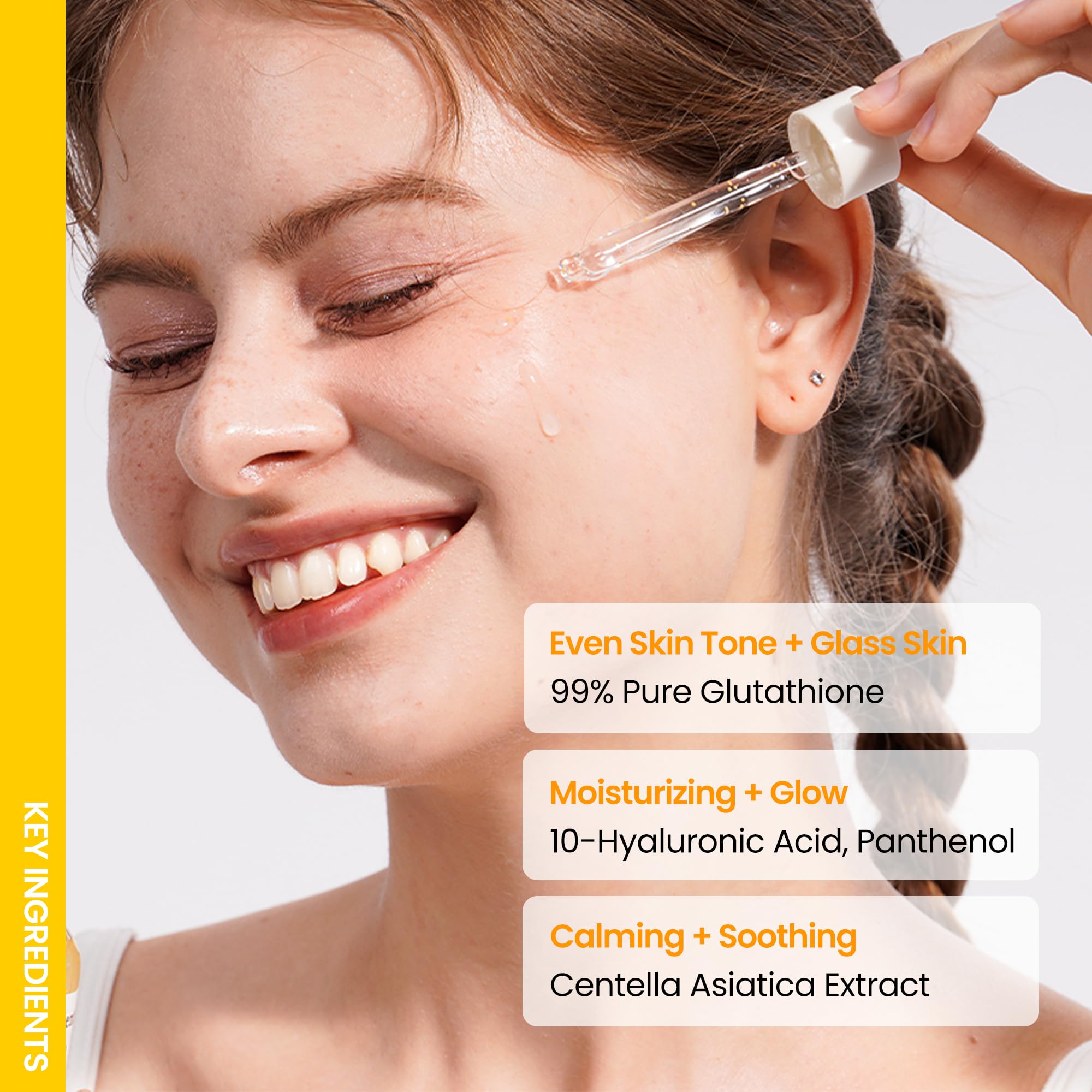 ONGREDIENTS vegan cruelty-free packaging detail emphasizes ethical Korean skincare.