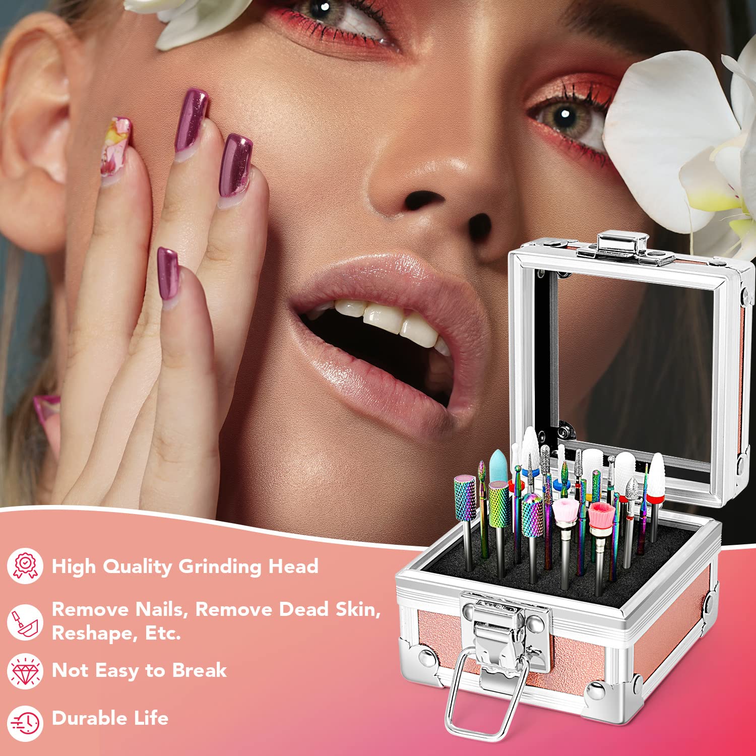 Onism home-use setup shows accessible tools for at-home nail care.