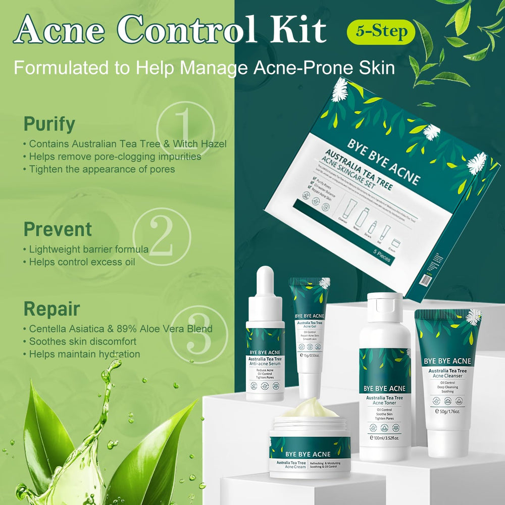 Onkessy tea tree toner bottle illustrating oil-control benefits