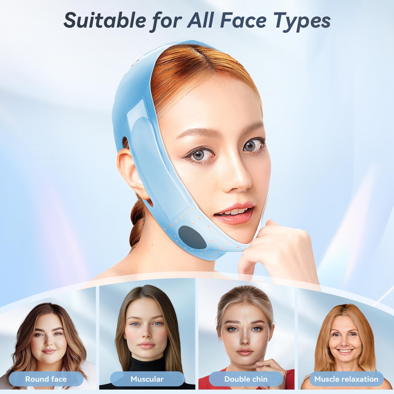 ONLUKY 8D-design chin strap shows secure fit with easy-ear access