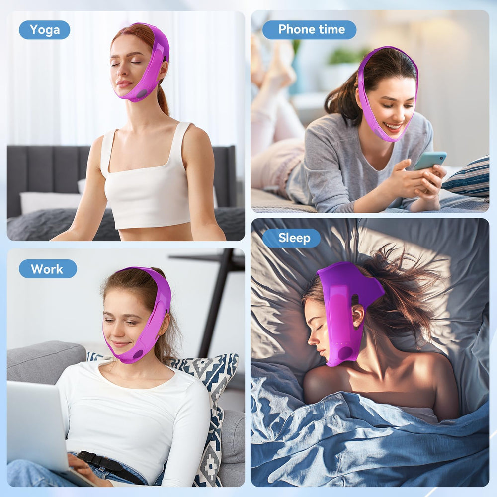 ONLUKY chin strap royal purple packaging highlights product color option