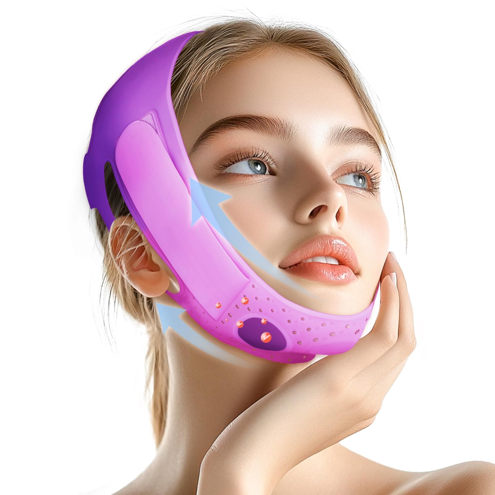 ONLUKY chin strap for sleeping in royal purple with soft silicone for overnight comfort