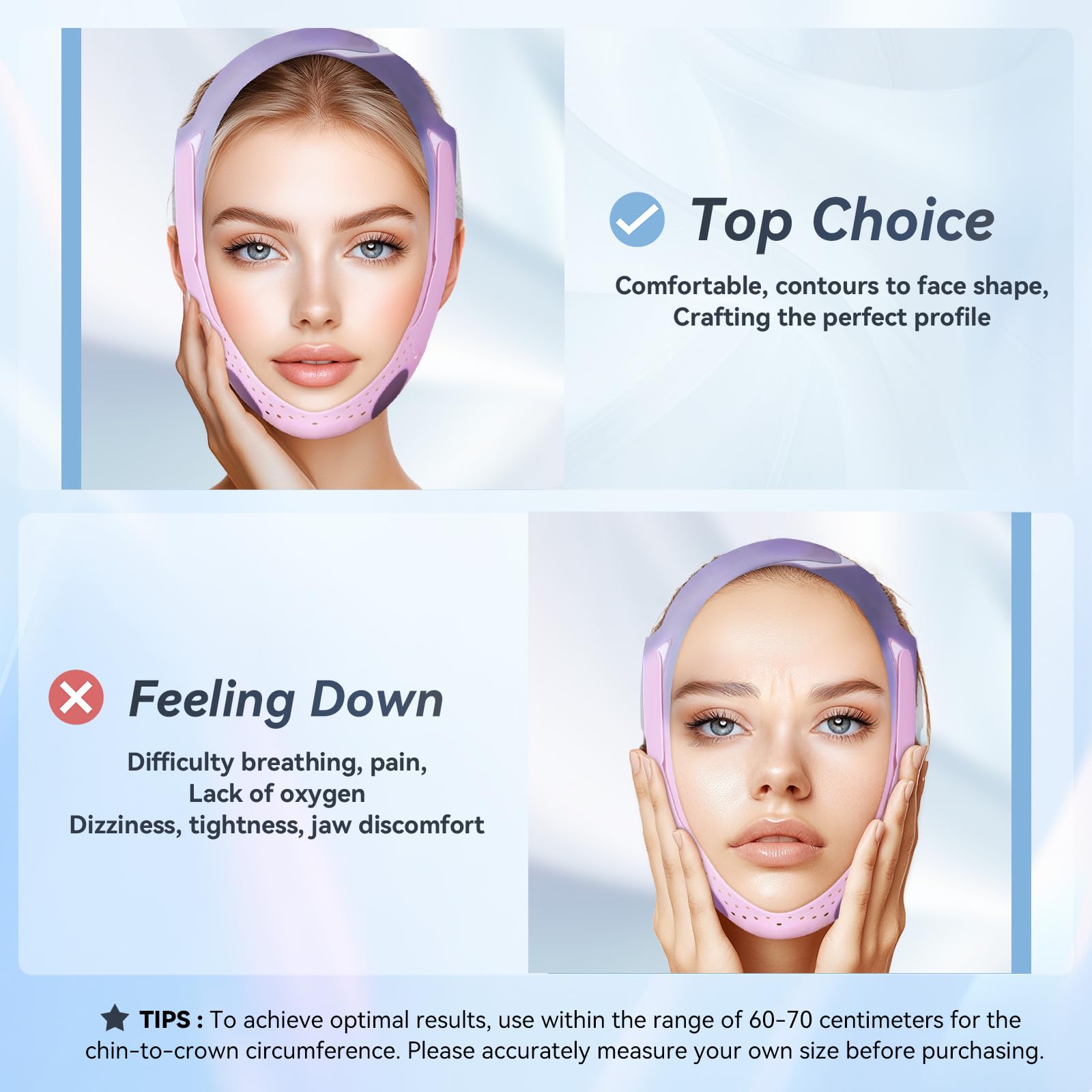 ONLUKY food-grade silicone material hypoallergenic latex-free for all skin types