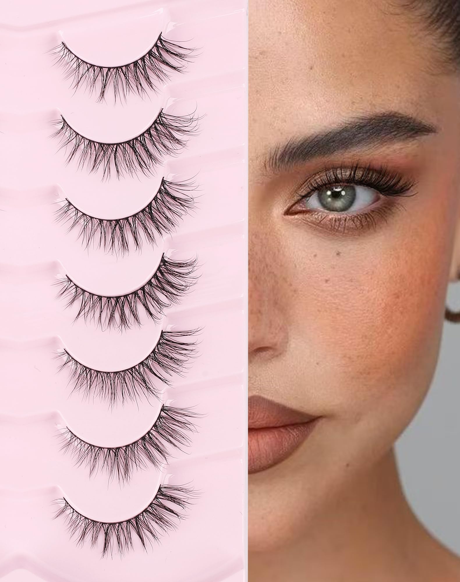 Onlyall DK77 mink lashes provide natural wispy look for daily wear.
