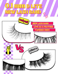 Onlyall lashes 7-pair DK32 black pack displays variety