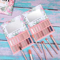 ONLYBETTER palette includes 8 vegan brushes for complete looks.