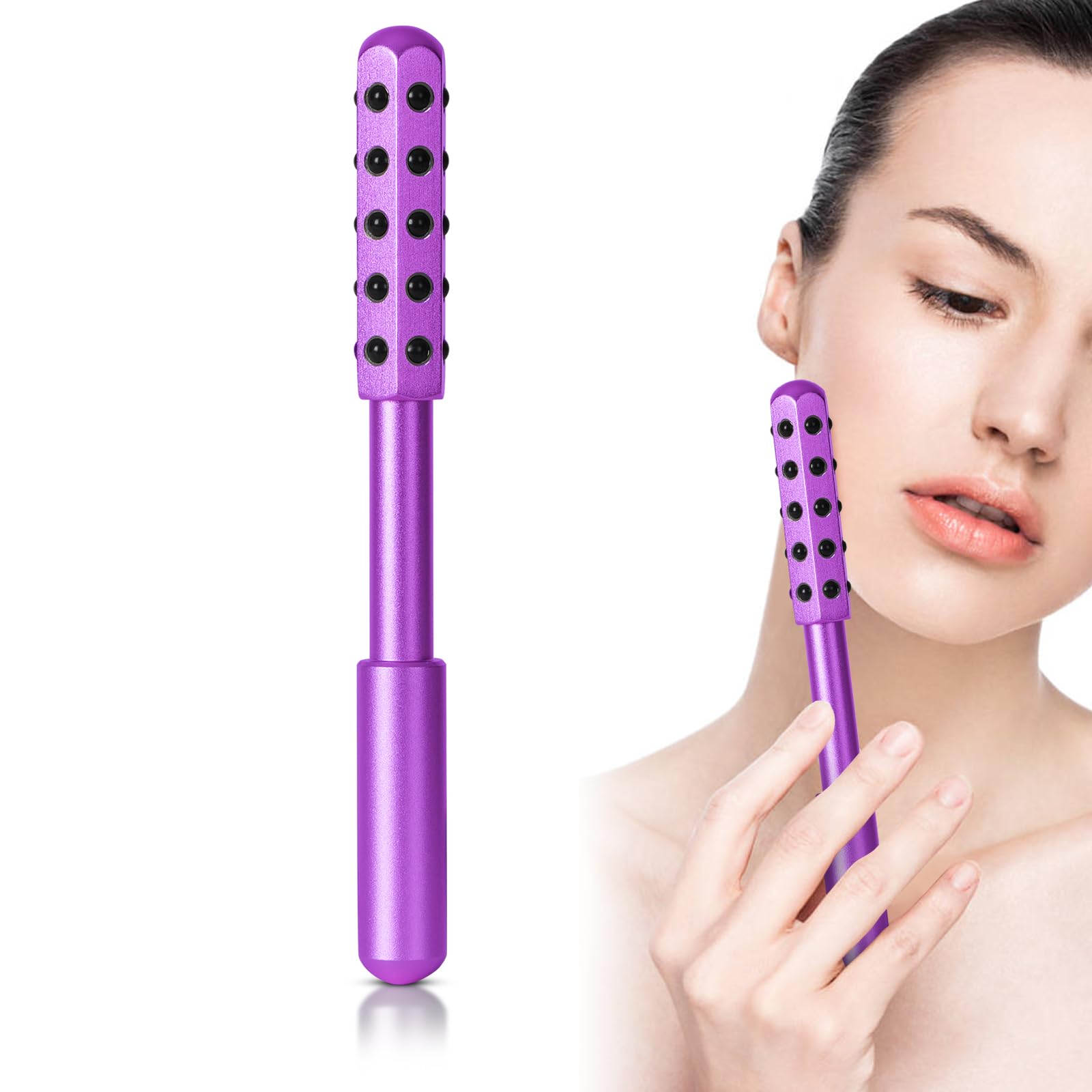 ONLYSKY BEAUTY Up Lifting Roller close-up shows germanium stones providing gentle facial lift