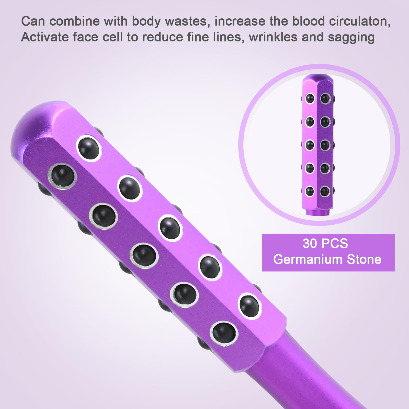 ONLYSKY BEAUTY Up Lifting Roller in use on cheek demonstrates upward massage for lifting