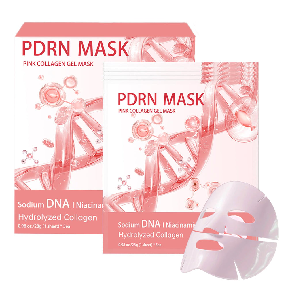 ONMYLOVIN salmon DNA PDRN pink mask 5-pack packaging supports an easy at-home hydration ritual.