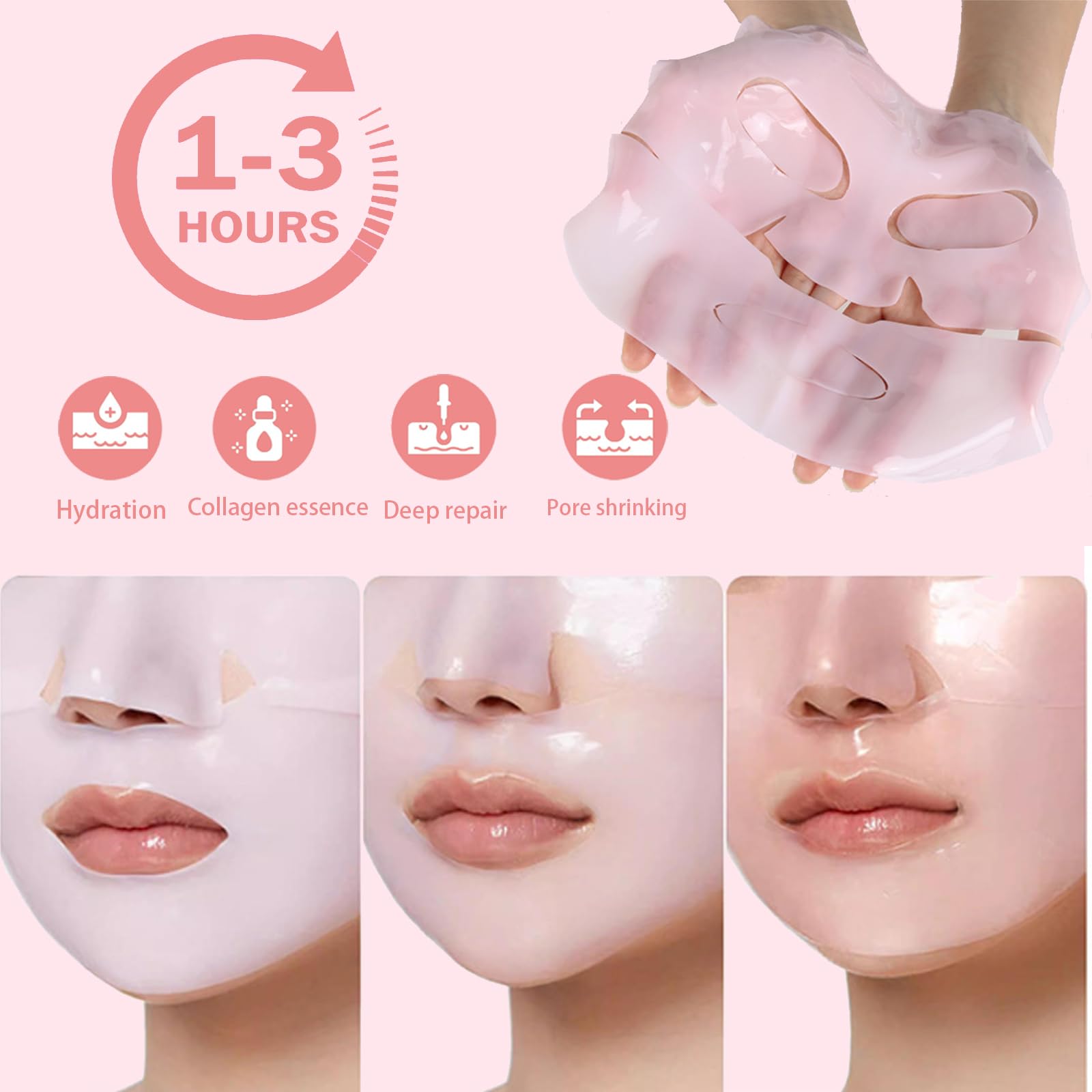 ONMYLOVIN salmon DNA PDRN pink mask delivers moisture boost and barrier protection for skin.