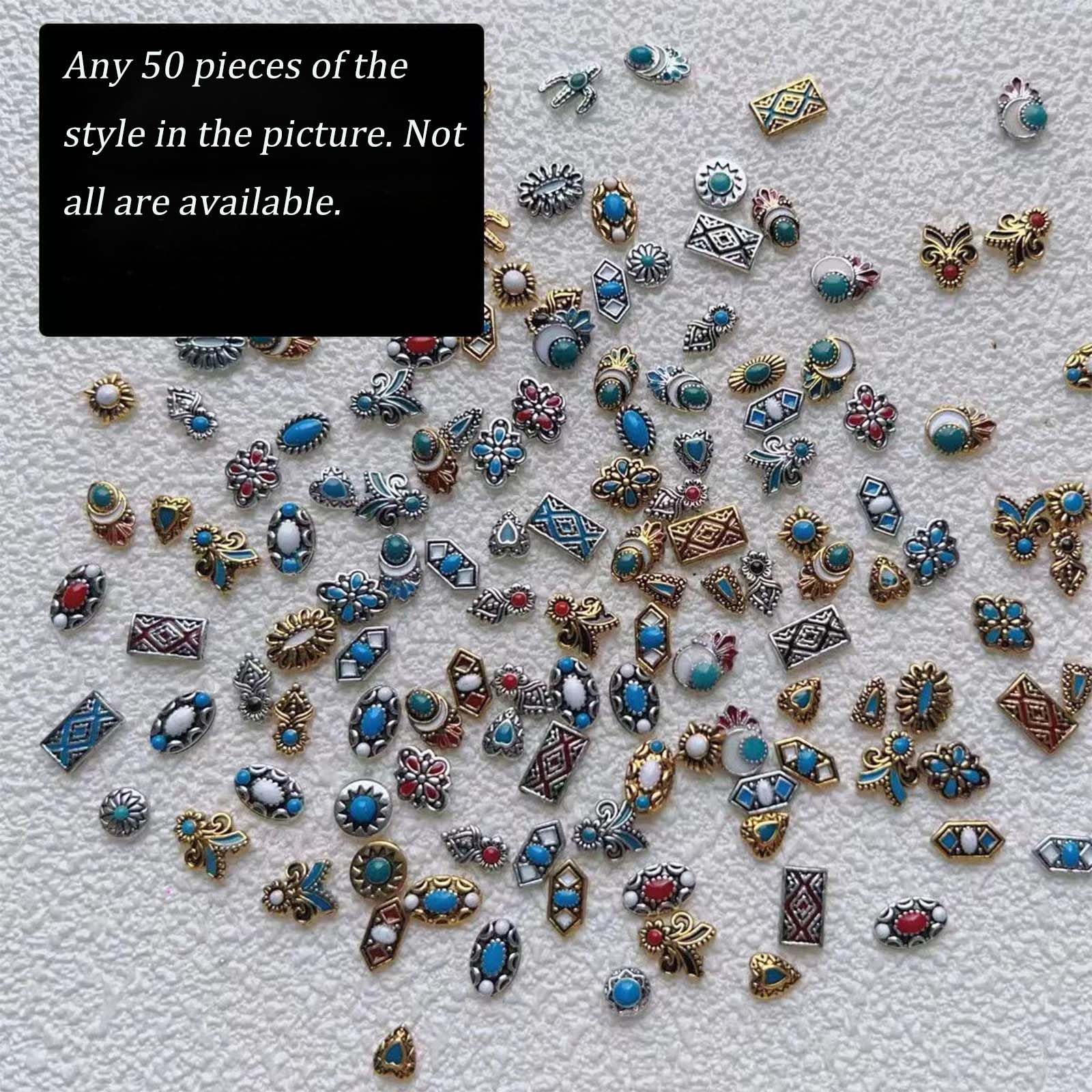 ONPRESS retro metal bohemia charms for chic salon or DIY nail art
