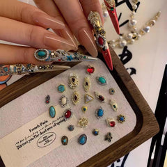 ONPRESS turquoise nail charms provide bright accents for versatile designs