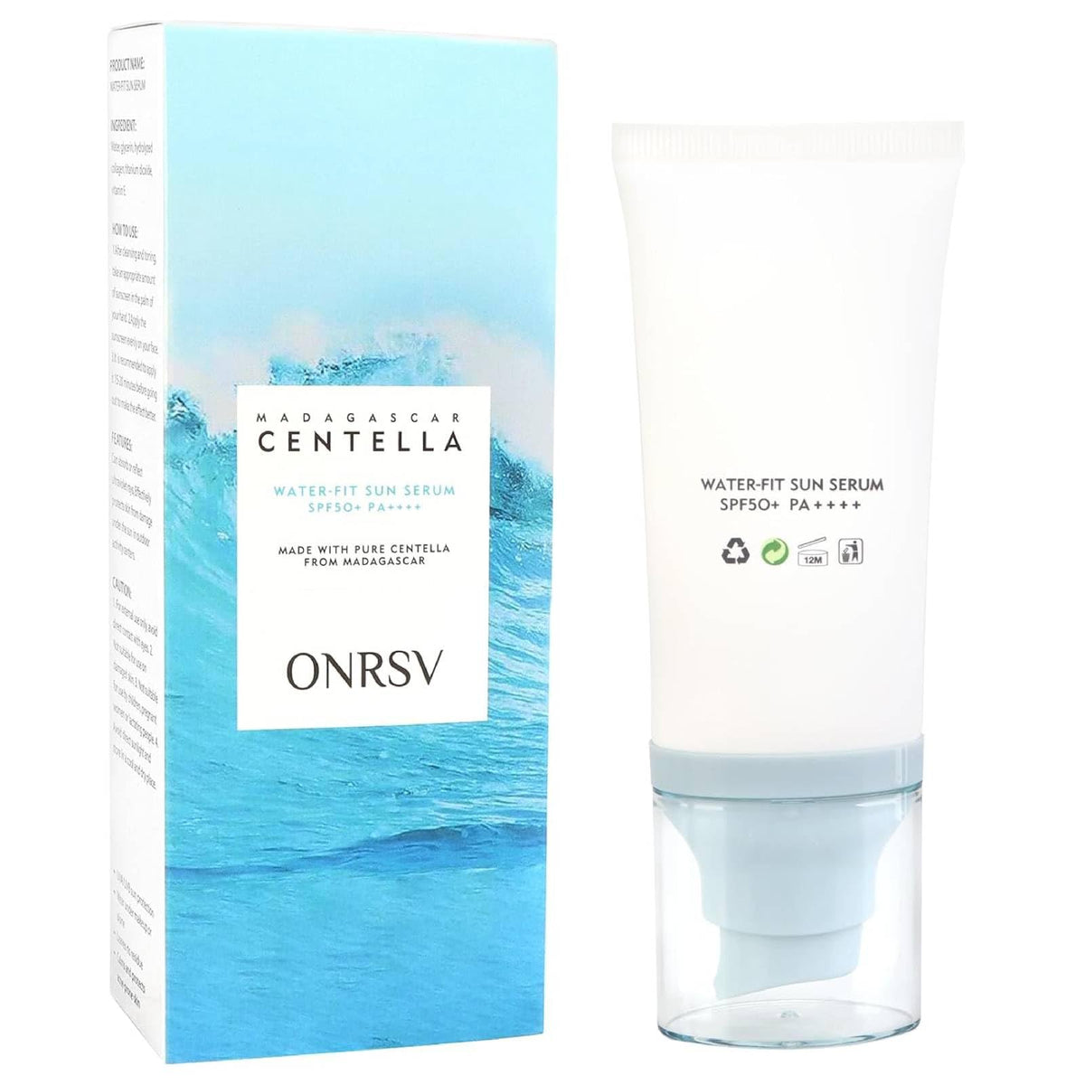ONRSV Madagascar Centella SPF50 bottle for daily protection