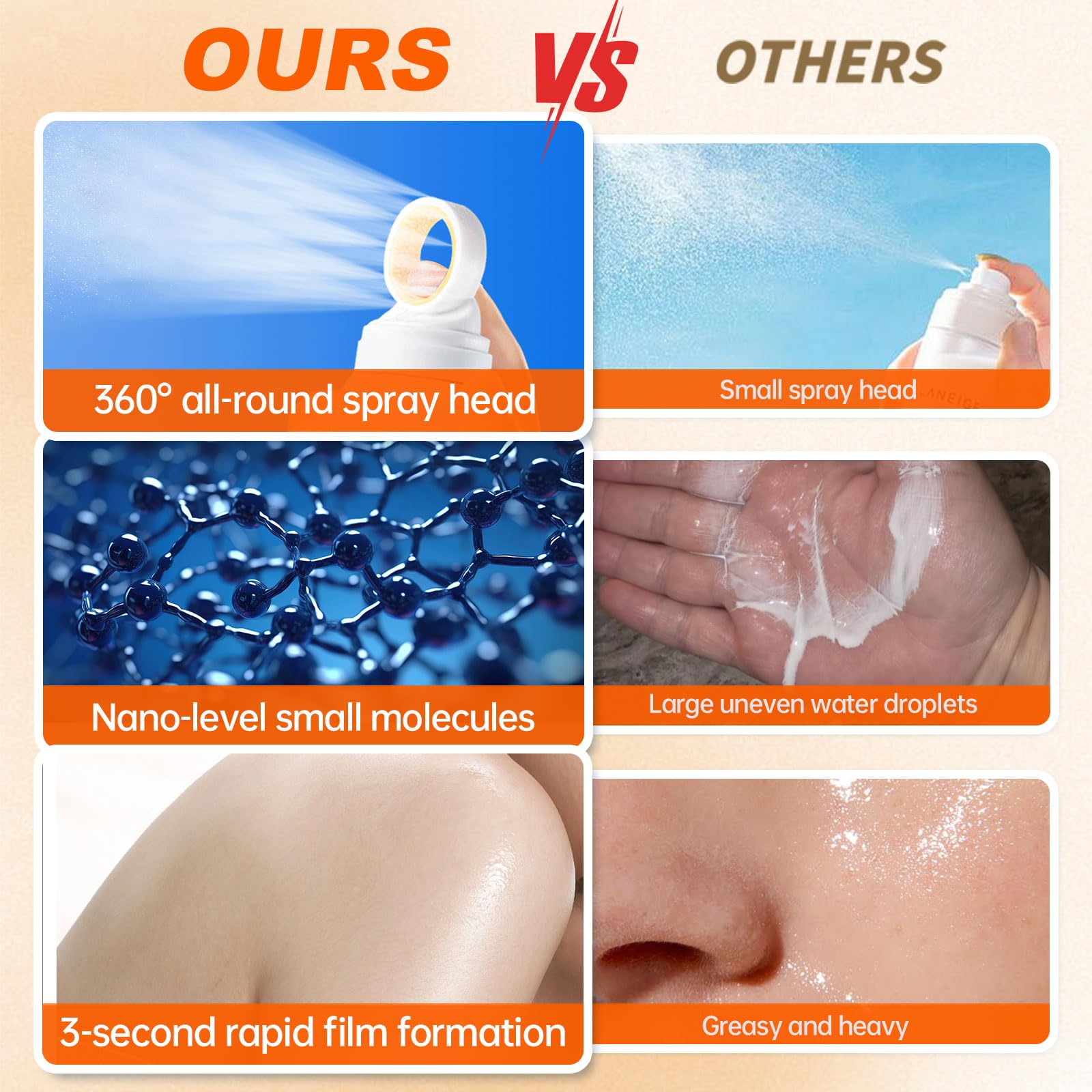 ONSART water-resistant sunscreen lasts through water or sweat for long-lasting coverage.