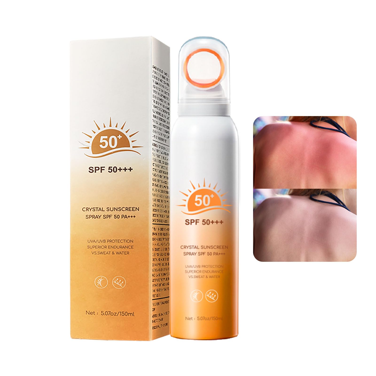 ONSART reef safe sunscreen spray with 360° mist for even face and body coverage.