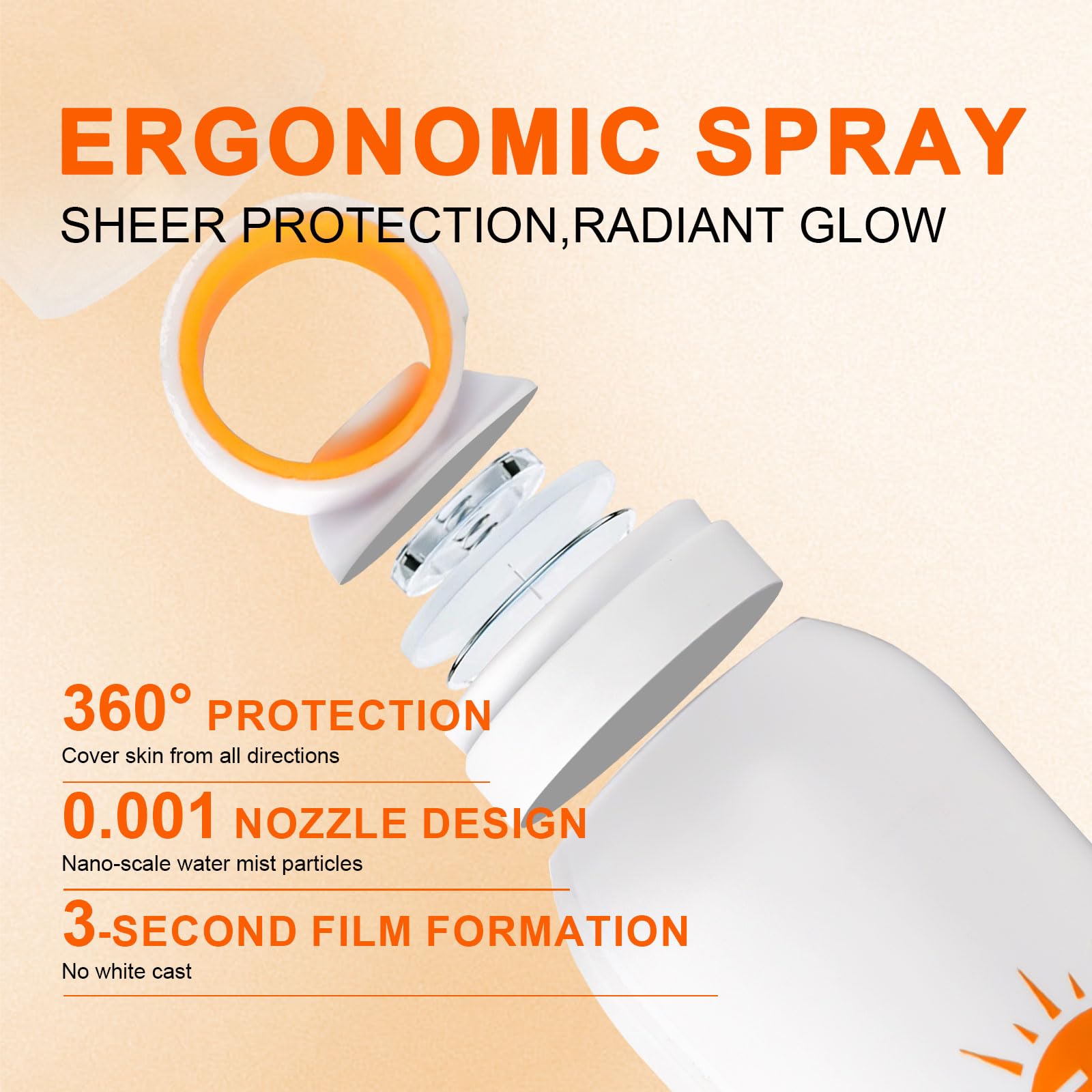ONSART SPF 50 PA+++ reef-safe spray provides broad protection with a weightless feel.