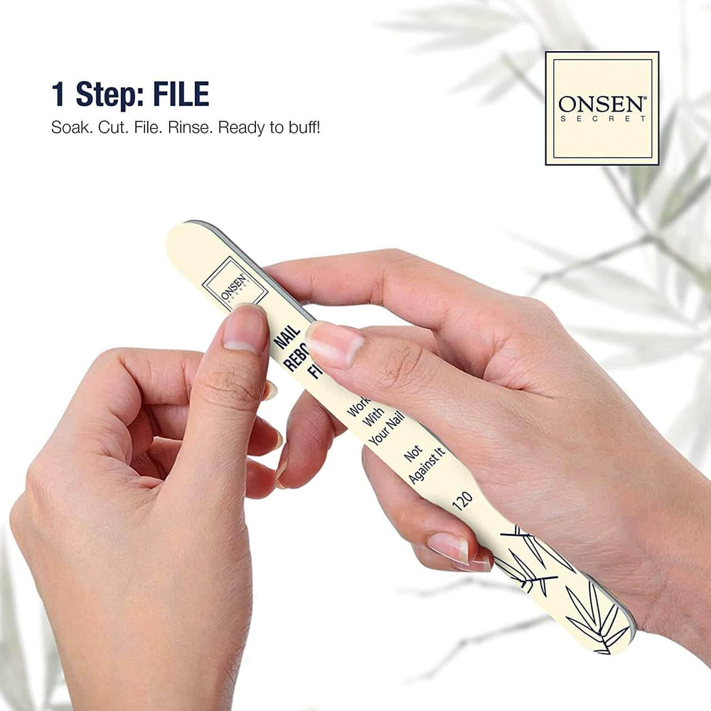 Onsen Secret Nail Care Kit Onsen water minerals hydrate nails at the cellular level
