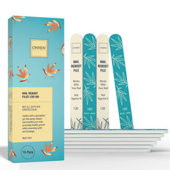 Lima japonesa Onsen Secret, paquete de 10, doble cara, 120/180 granos para uñas
