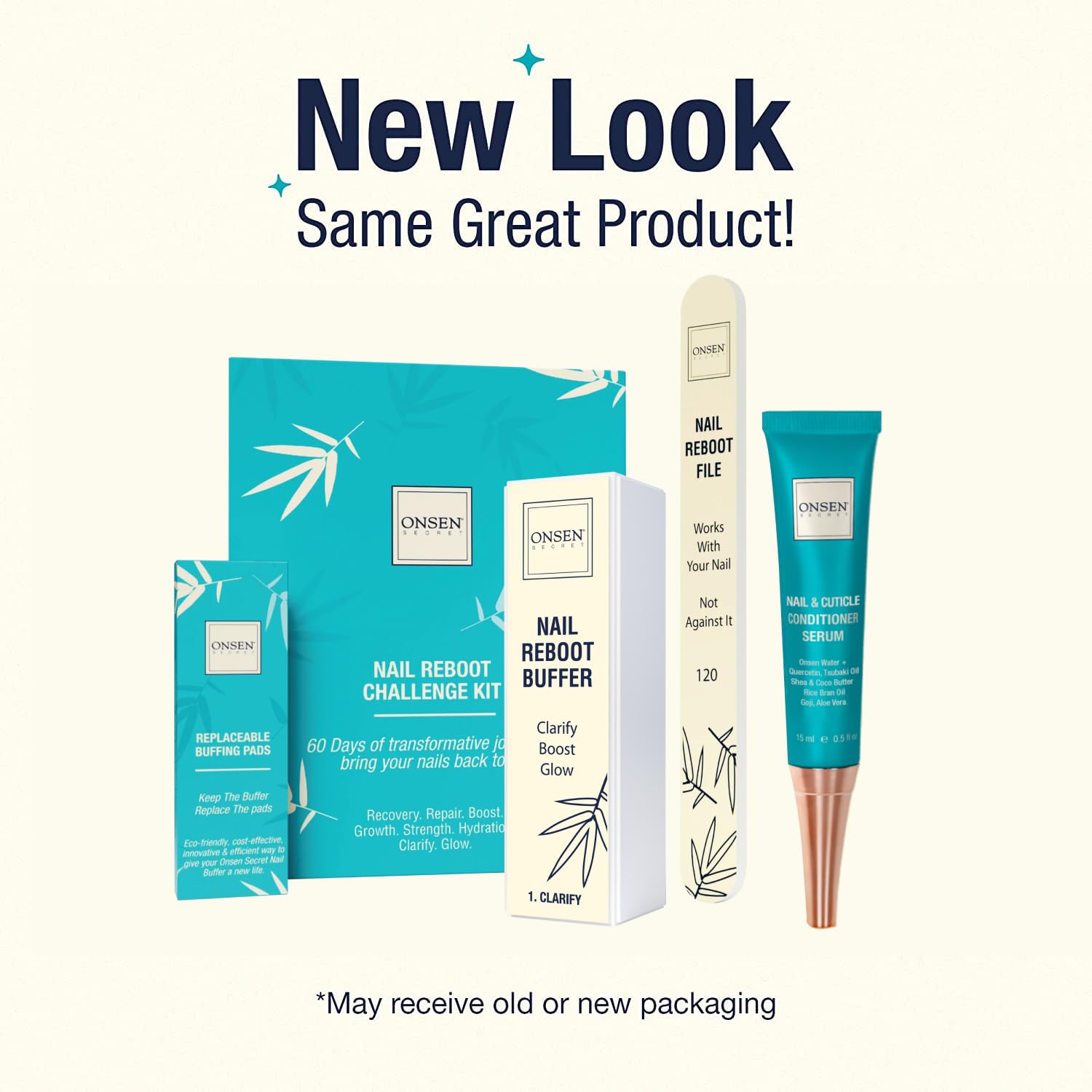 Onsen Secret Nail Care Kit long-lasting shine for polished nails